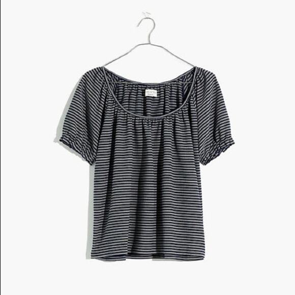NWT Madewell‎ Textured Peasant Blouse - Picture 4 of 8
